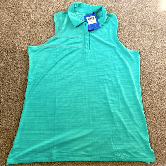 Columbia Tops - 🆕 Columbia Omni-Wick Breeze mint sleeveless polo